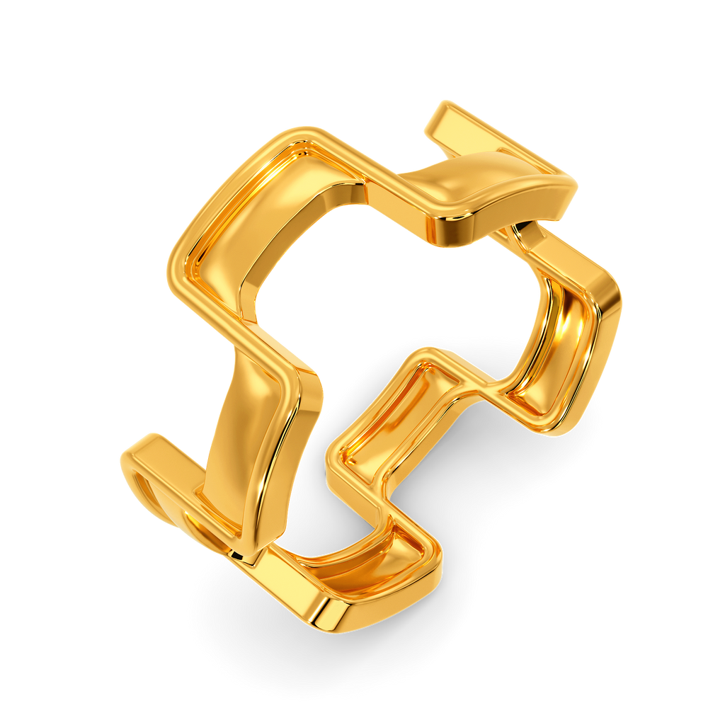So Very Drapey  Gold Rings