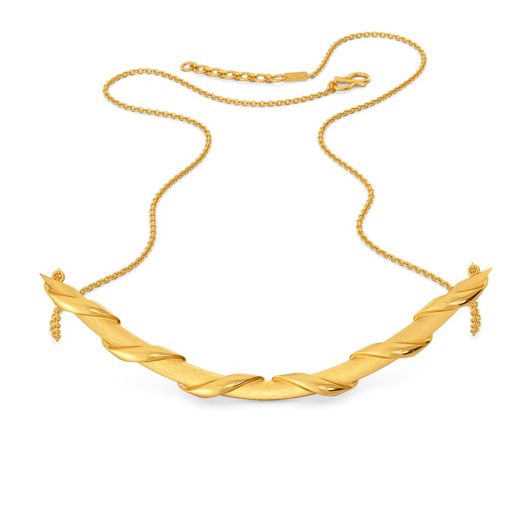 Elevated Edge Gold Necklaces