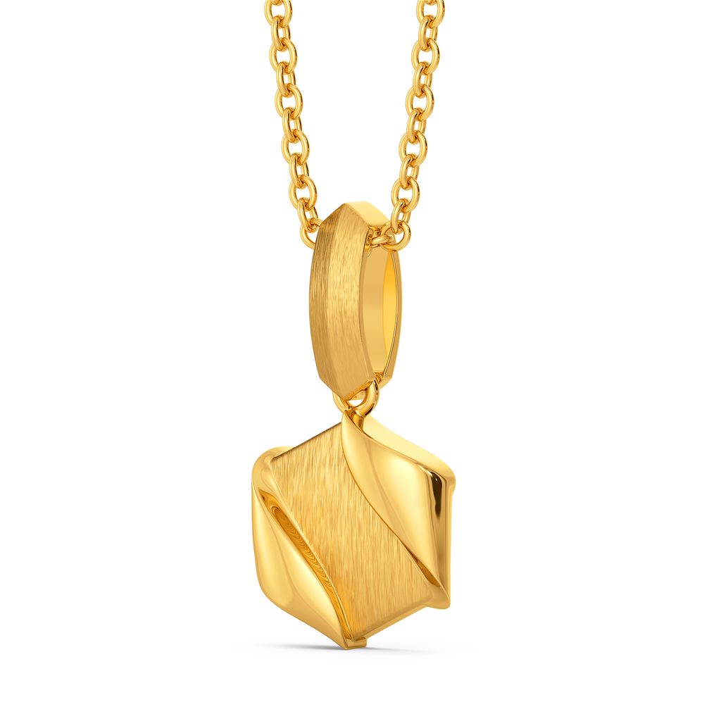Elevated Edge Gold Pendants