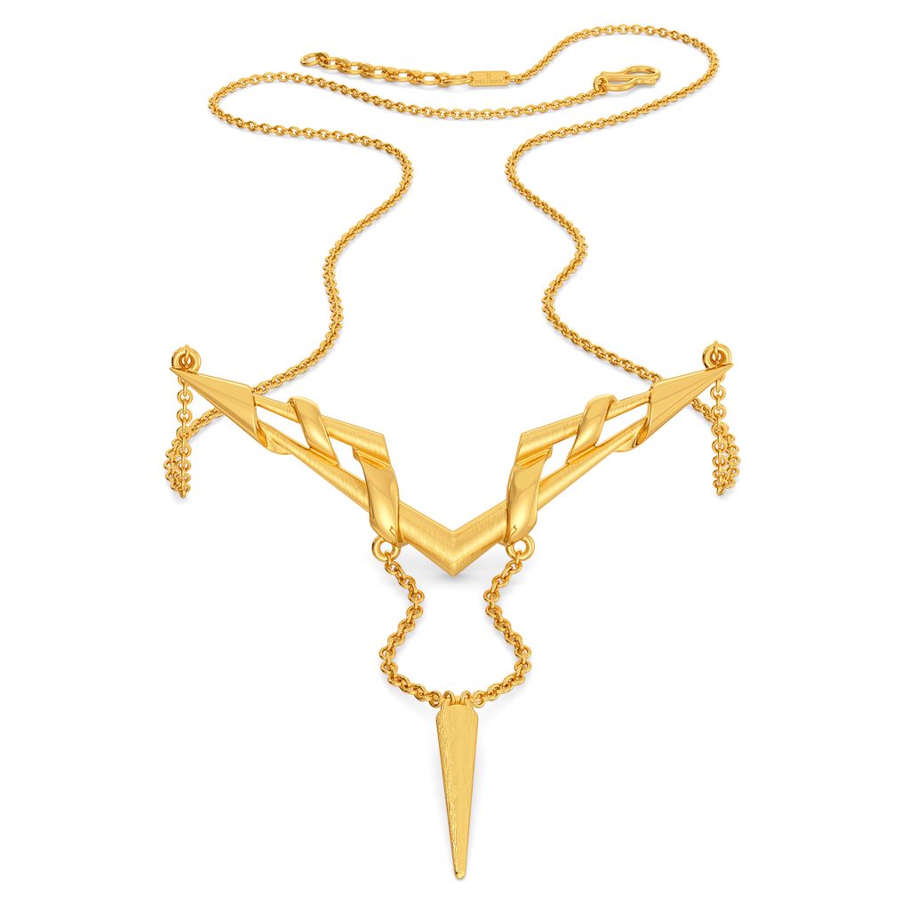 Signature Edge Gold Necklaces