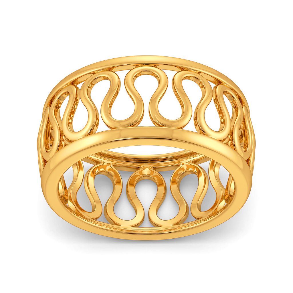 Knit Trivia Gold Rings alternate view 2