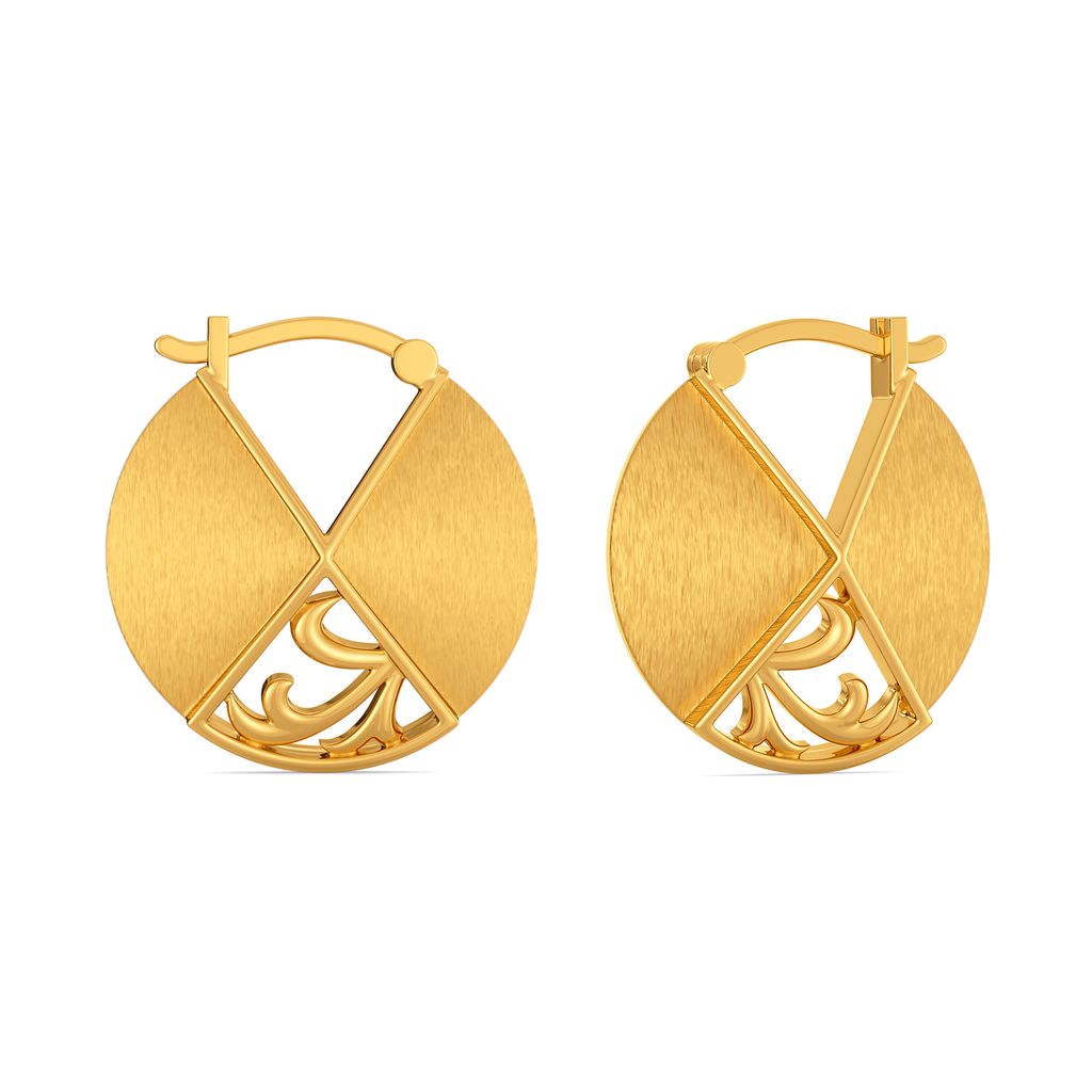 Vintage Splice Gold Earrings