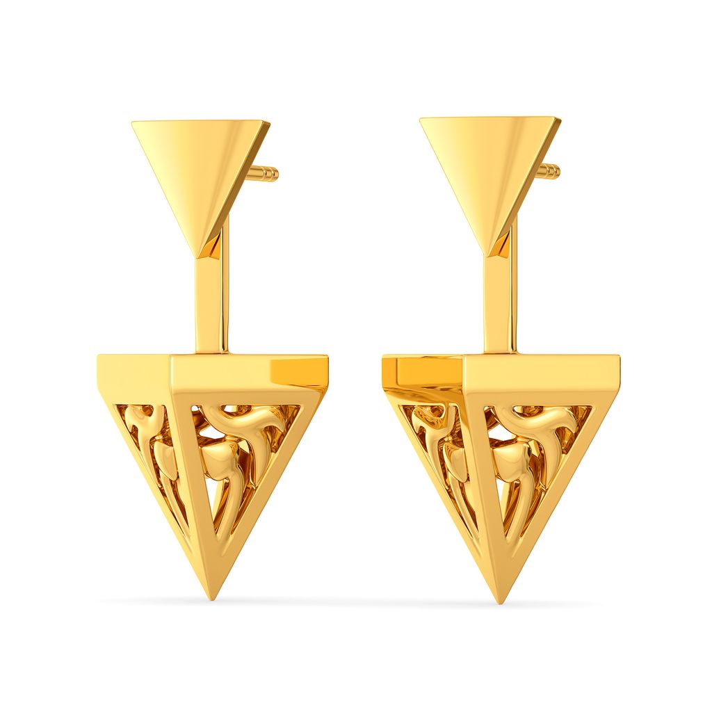 Look at Me Collar Gold Earrings