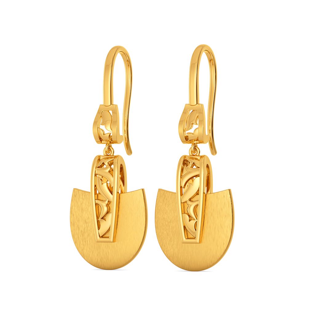 Posh Collar Gold Earrings