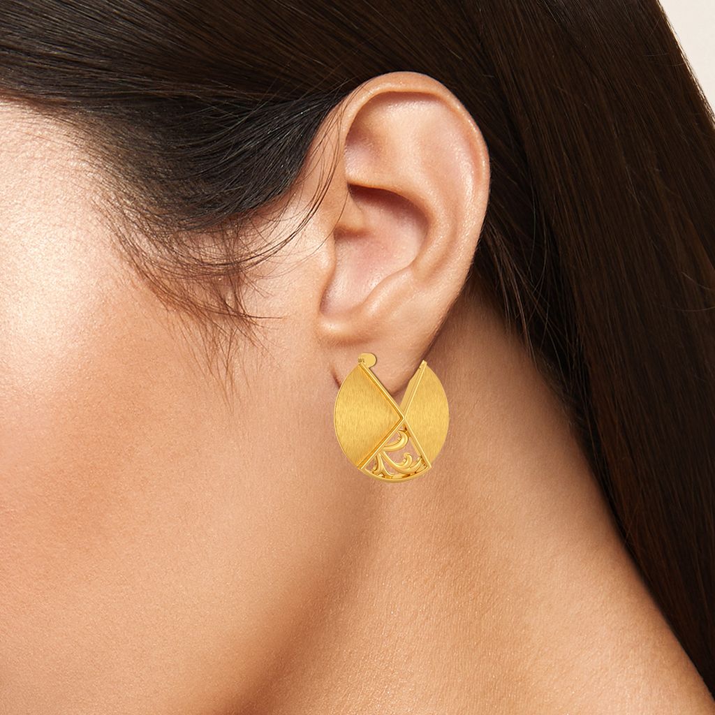 Vintage Splice Gold Earrings