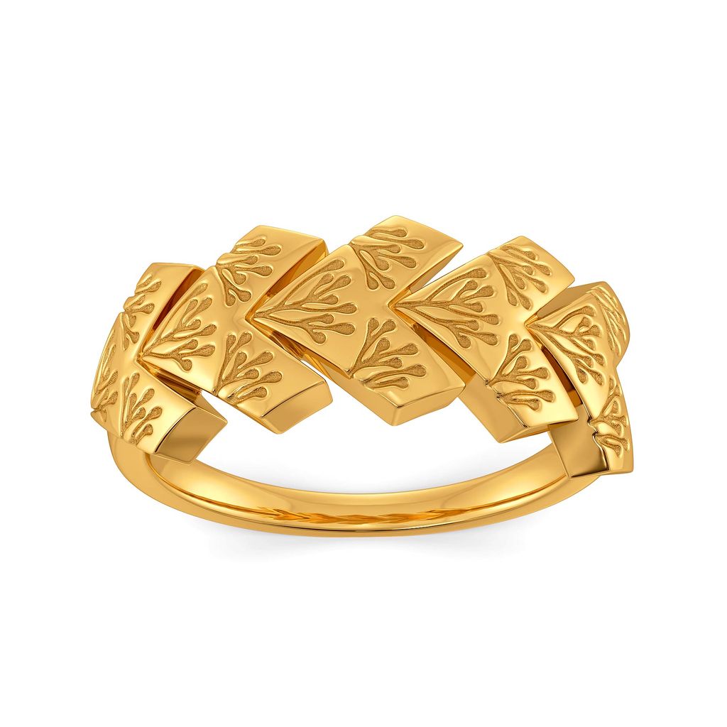 Organic Aura Gold Rings alternate view 2