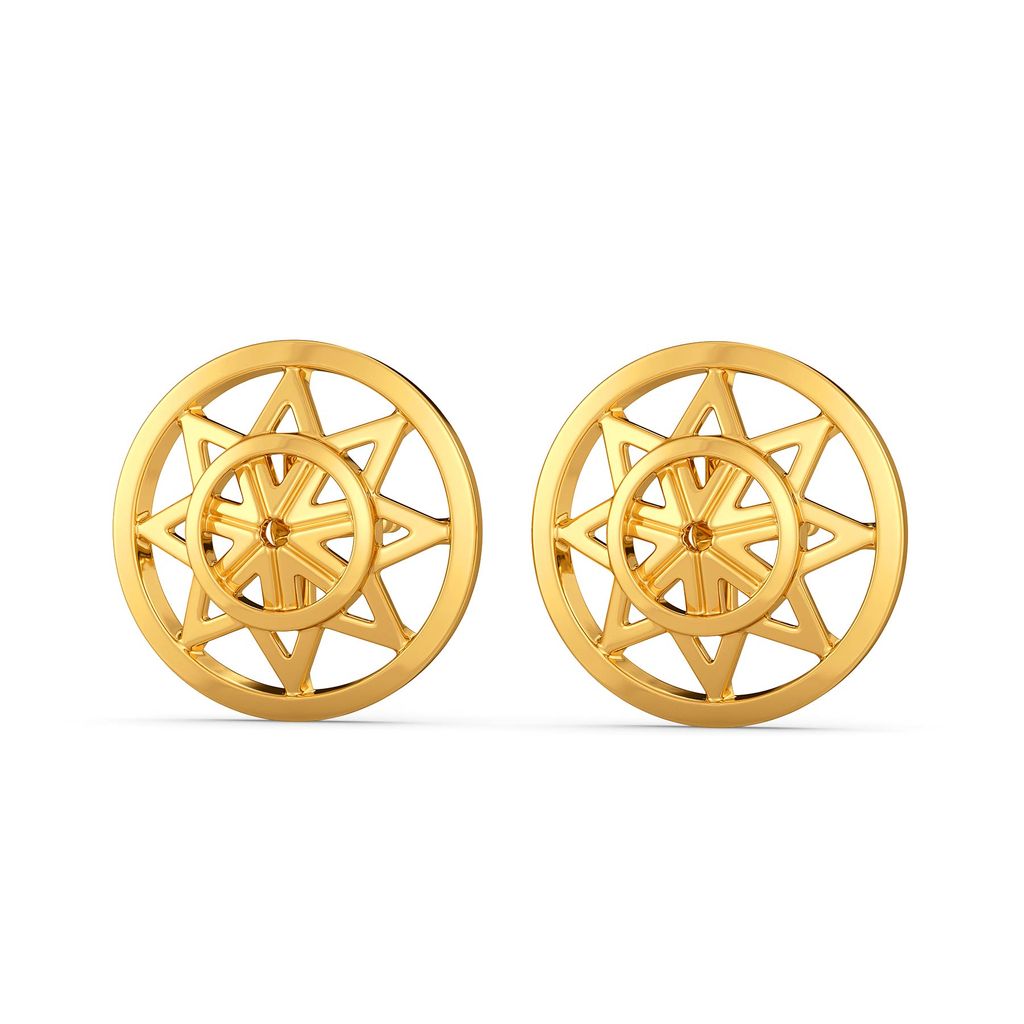 Serene Drapes Gold Earrings