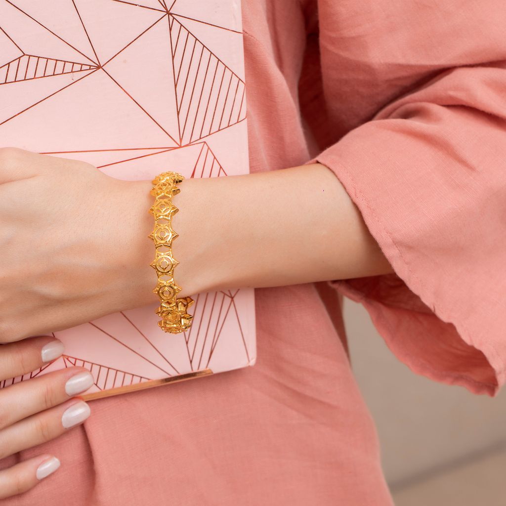 Bohemian Basics Gold Bangles