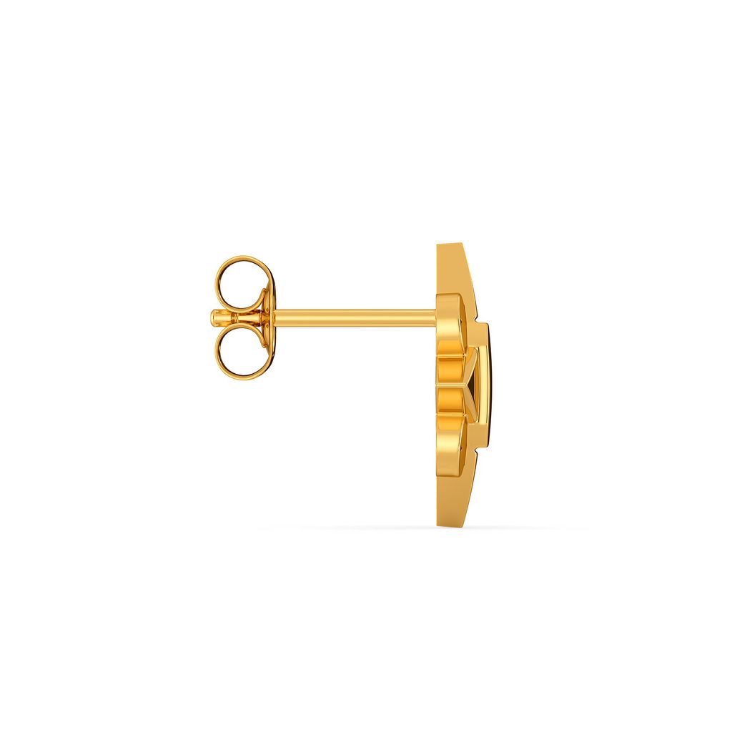 Chic Tunic Gold Earrings