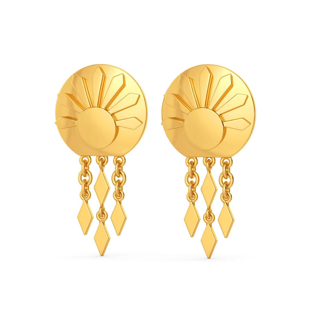 Liberal Weaves Gold Earrings