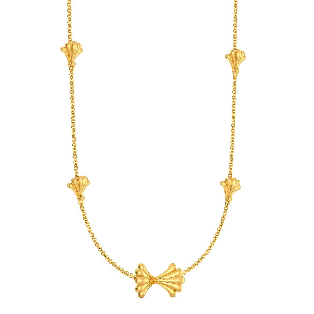 The Calm Palm Gold Necklaces