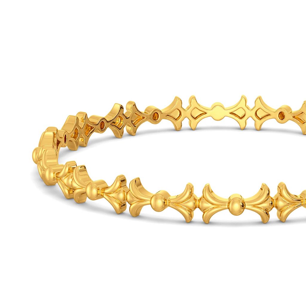 The Calm Palm Gold Bangles