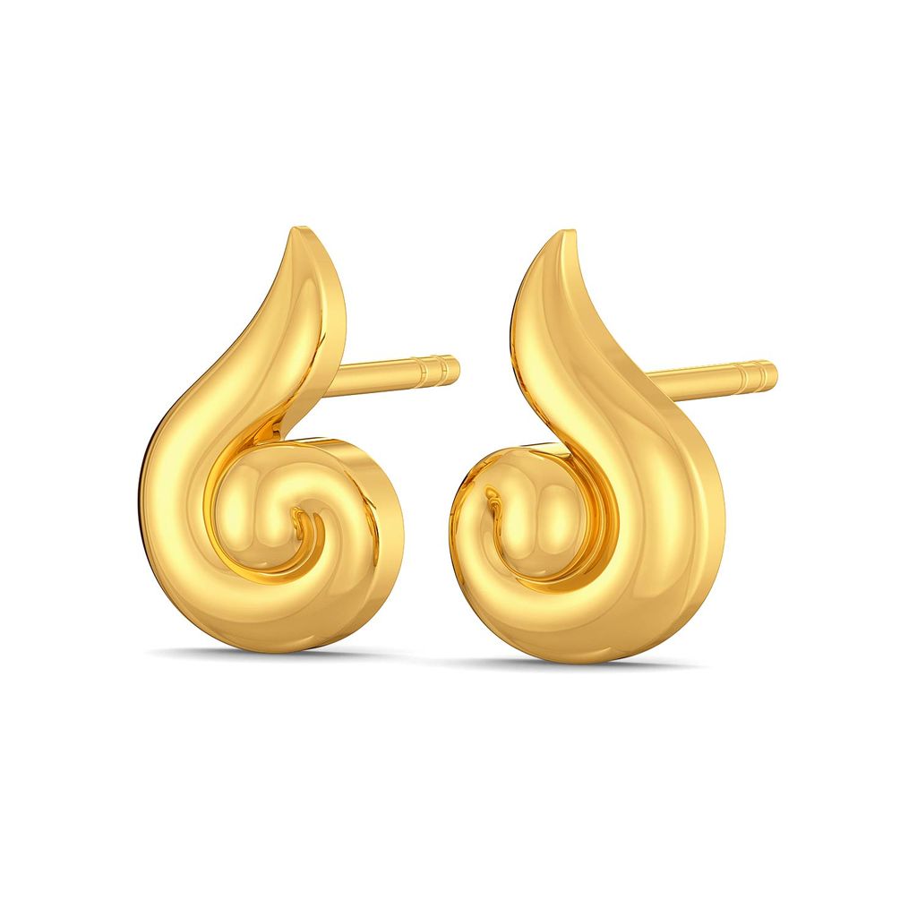 Twine N Twirl Gold Earrings
