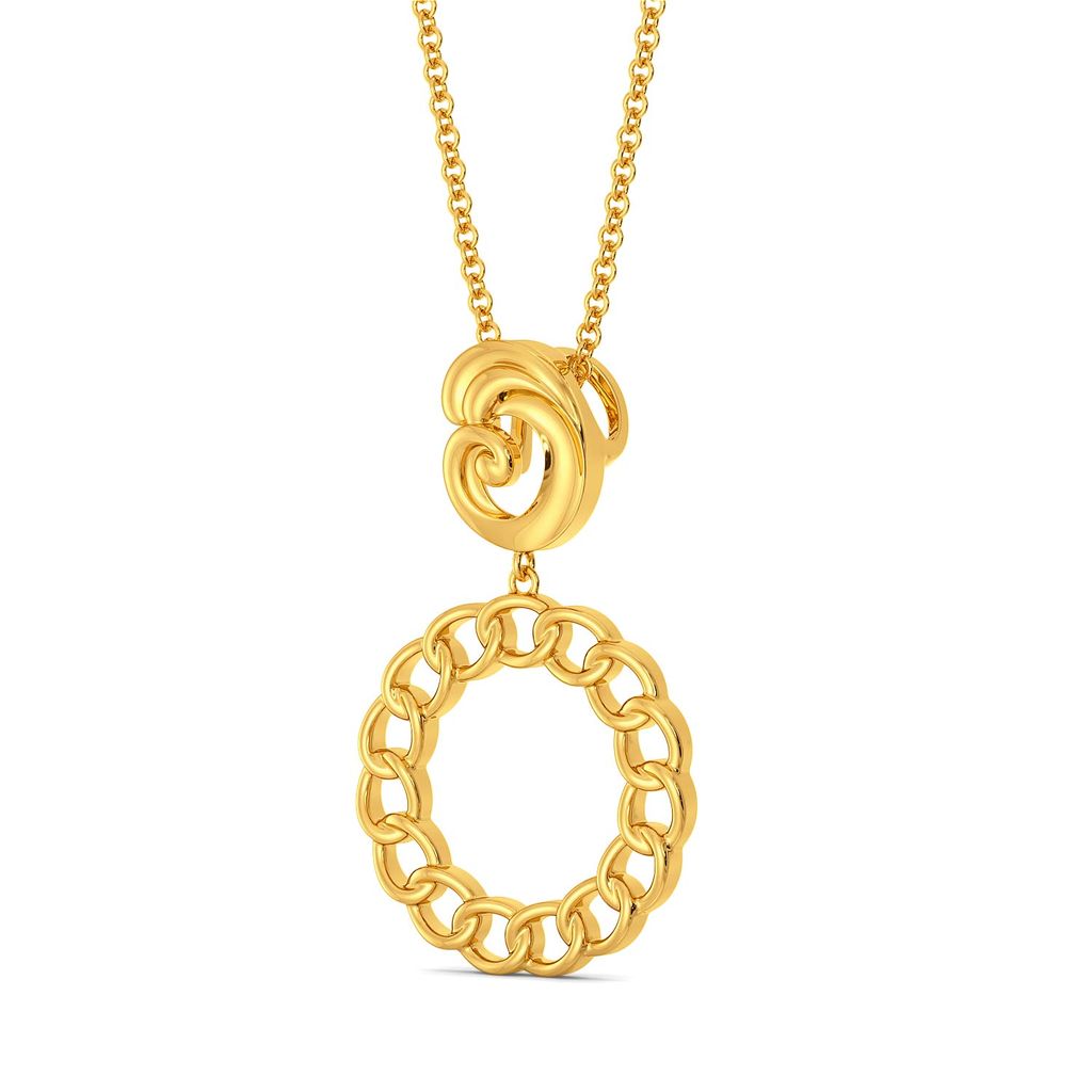 Chain Domain Gold Pendants