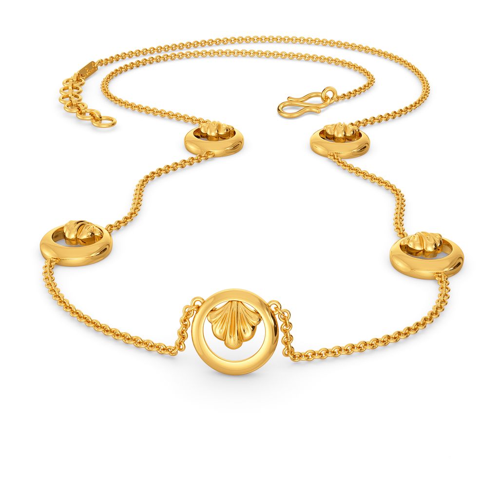 Curly Beach Gold Necklaces