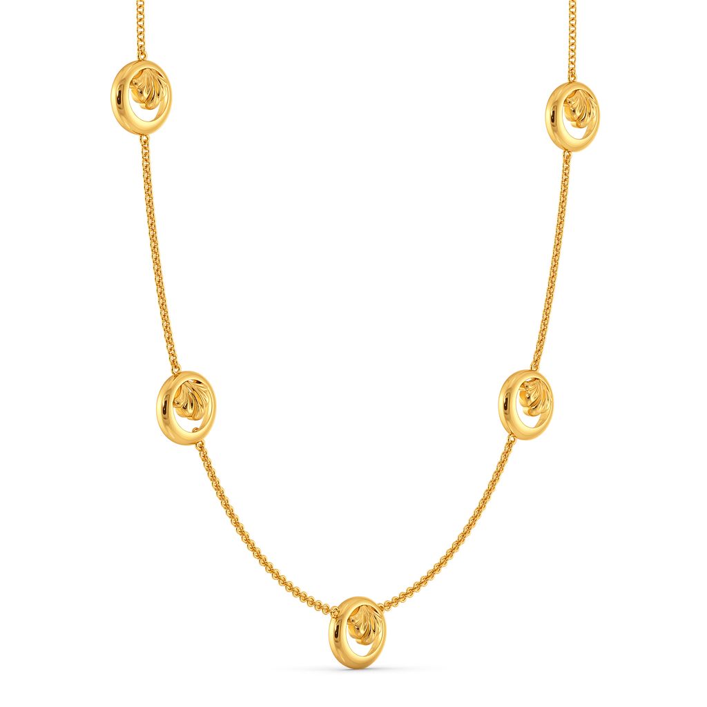 Curly Beach Gold Necklaces