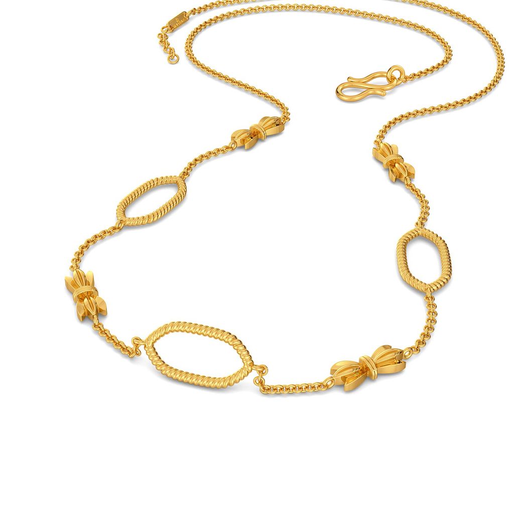 Bow Baroque Gold Necklaces