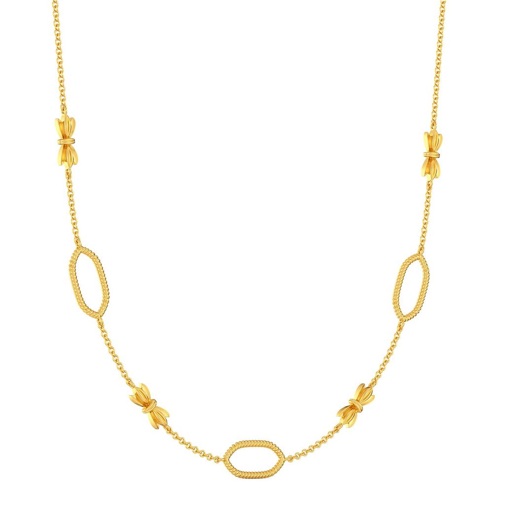 Bow Baroque Gold Necklaces