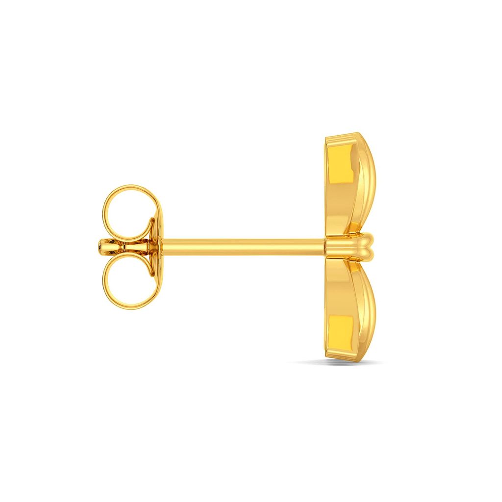 Bow Baroque Gold Earrings