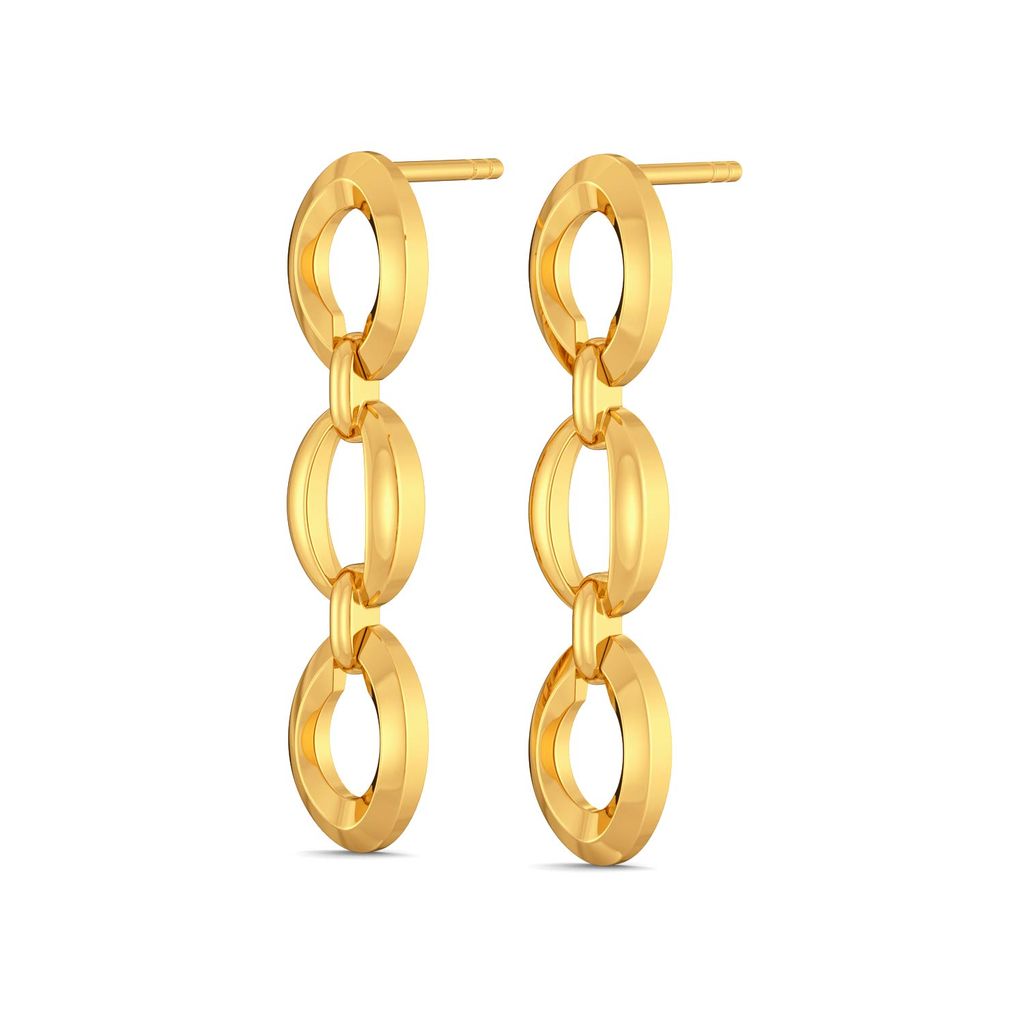 Twist Theory Gold Earrings