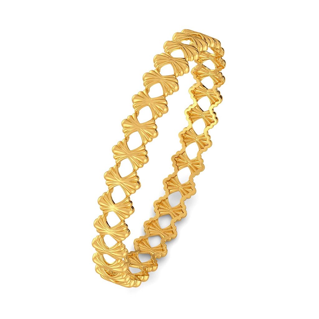 Romanesque Gold Bangles