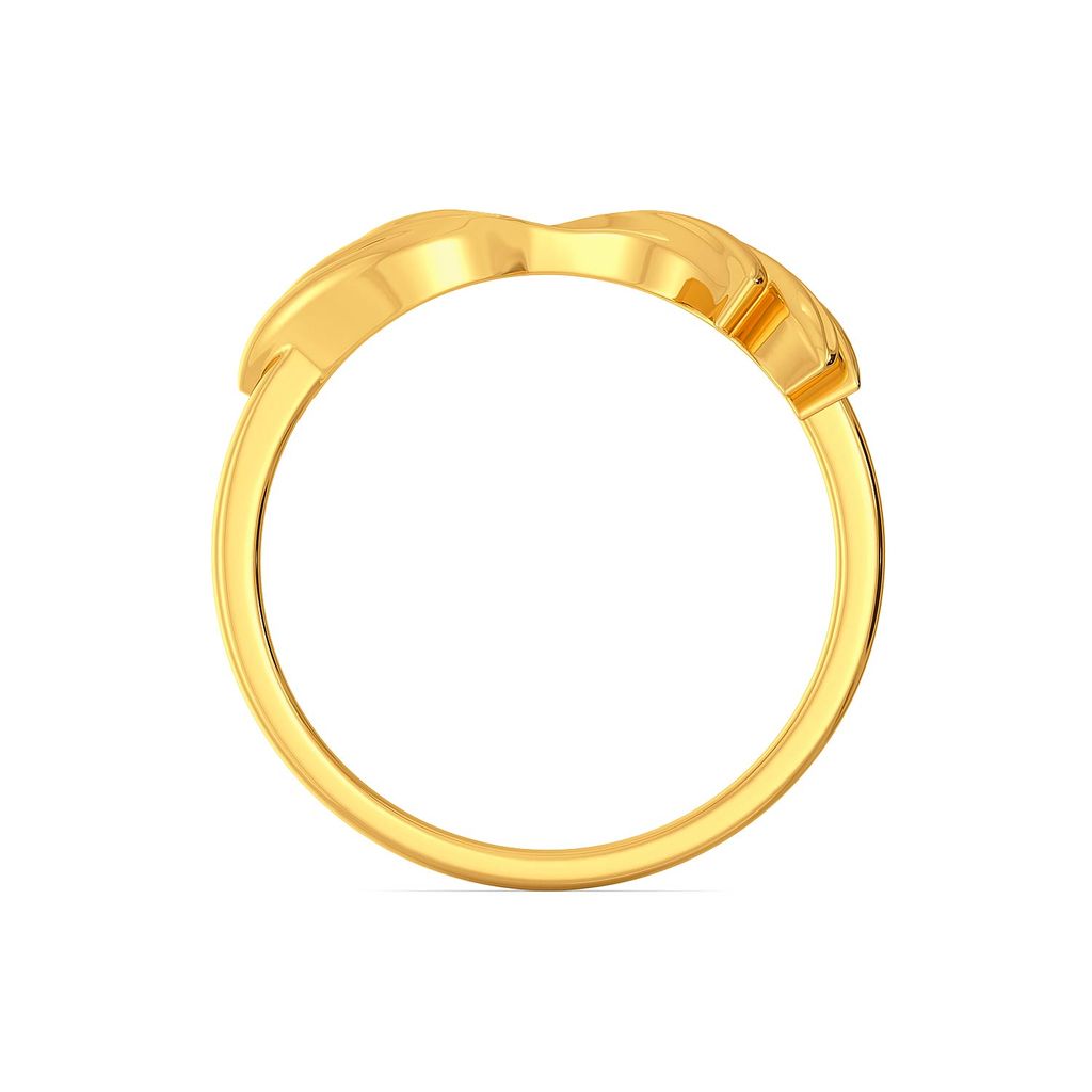 Greek Guilloche Gold Rings image