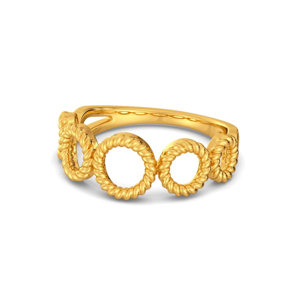 Spinning Fins Gold Rings alternate view 3