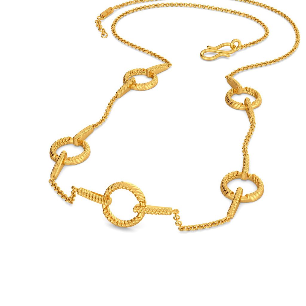 Ring N rope Gold Necklaces