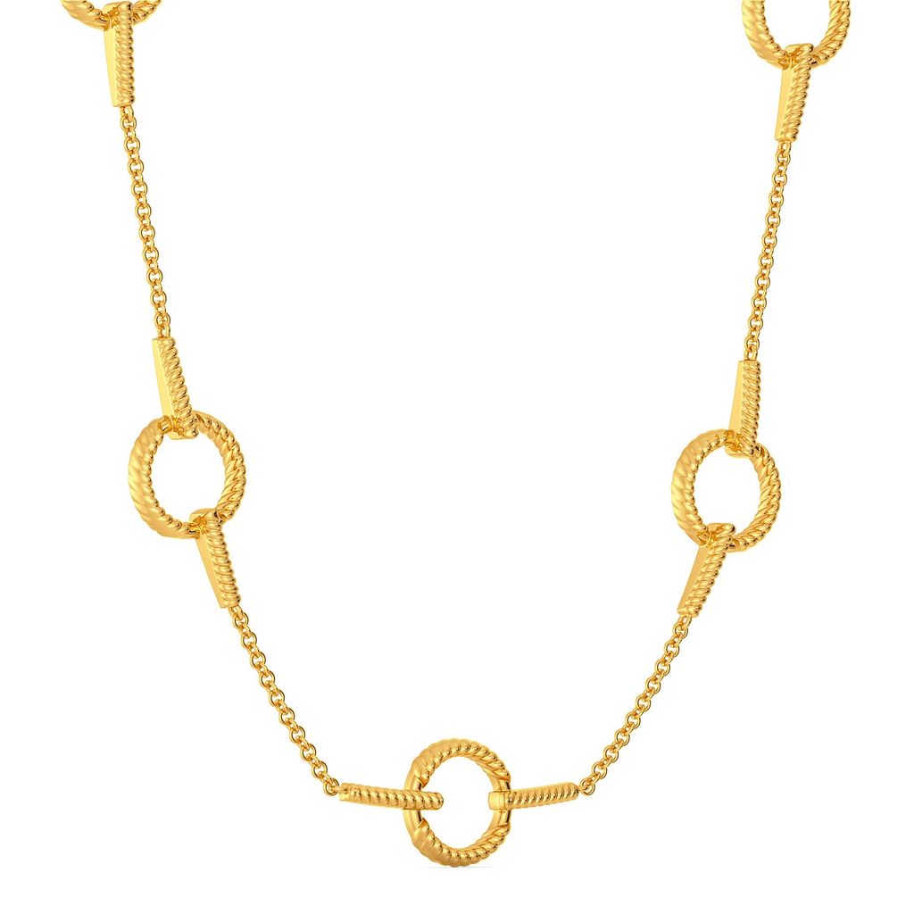 Ring N rope Gold Necklaces