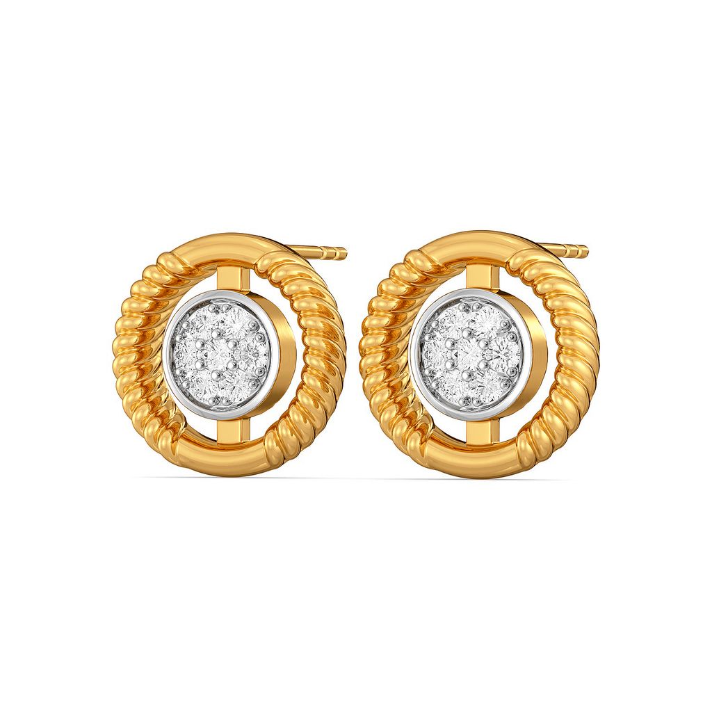 Roman Radar Diamond Earrings