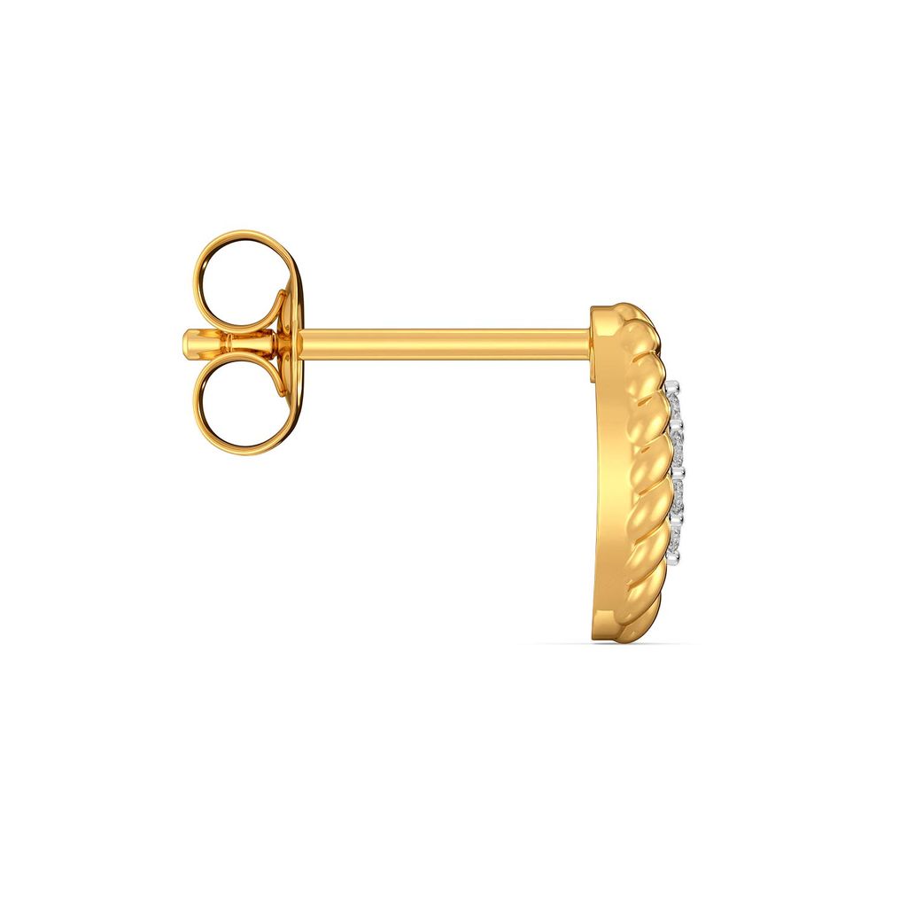 Twine Sign Diamond Earrings