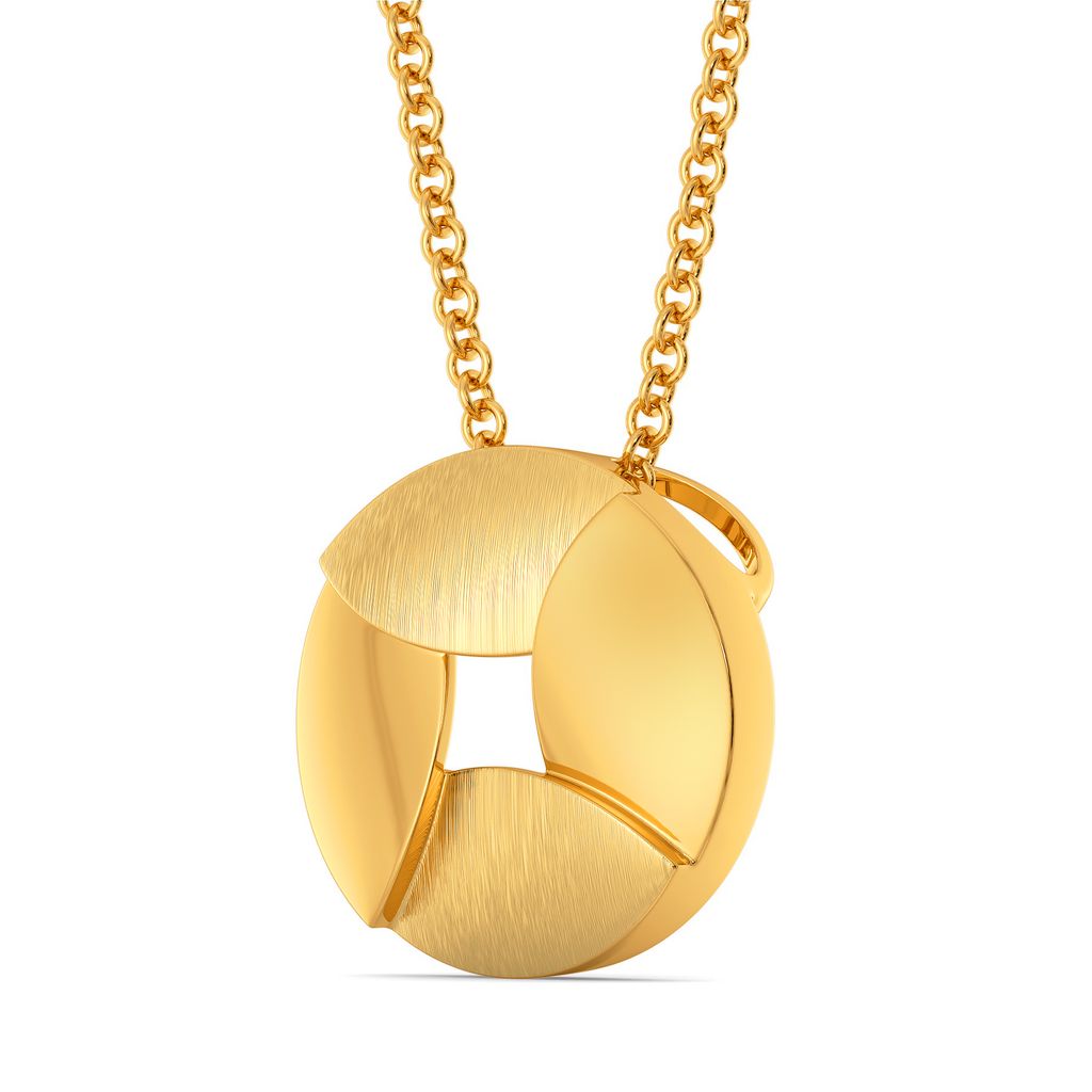 Sequin Subtlety Gold Pendants