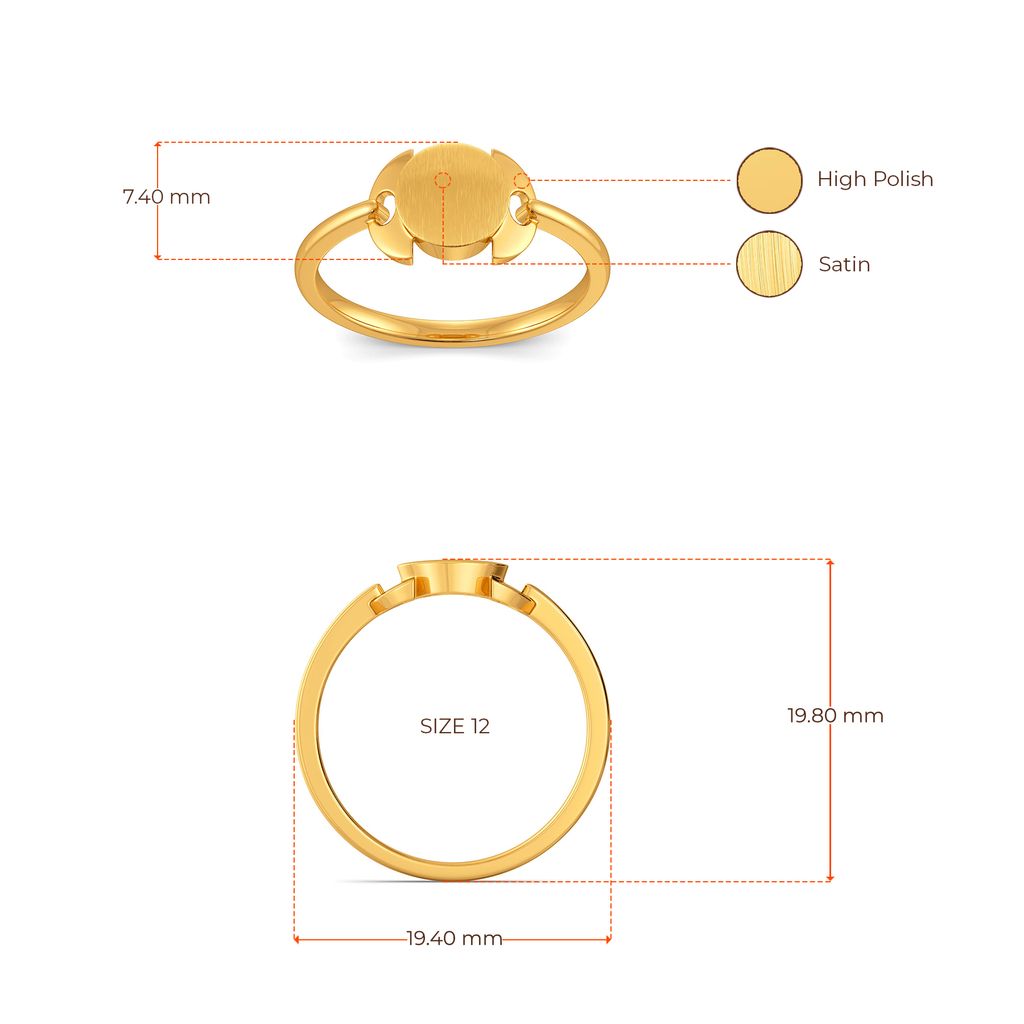 Sequin in Progress Gold Rings image