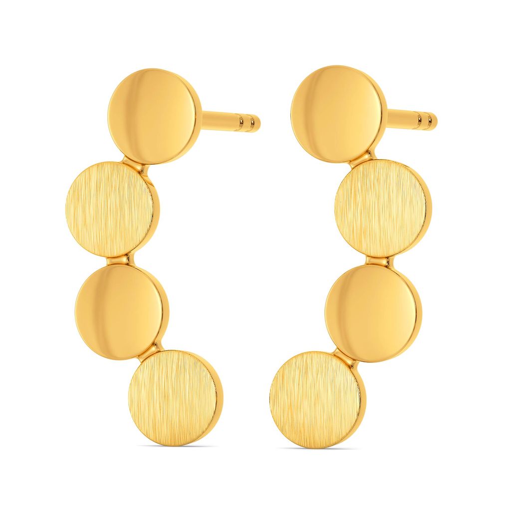 Safe for Work Sequins Gold Earrings