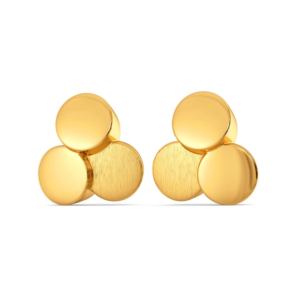 Sequin Meetings Gold Earrings