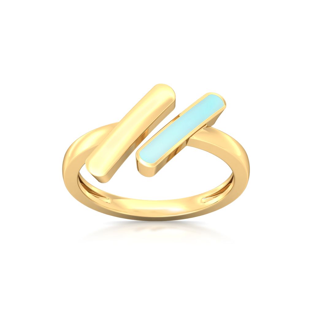 Barcode Gold Rings image
