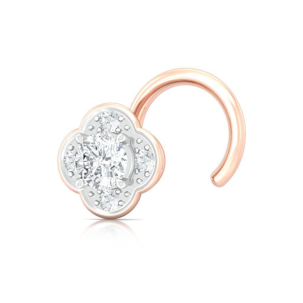 Eternity Blossoms Diamond Nose Pins