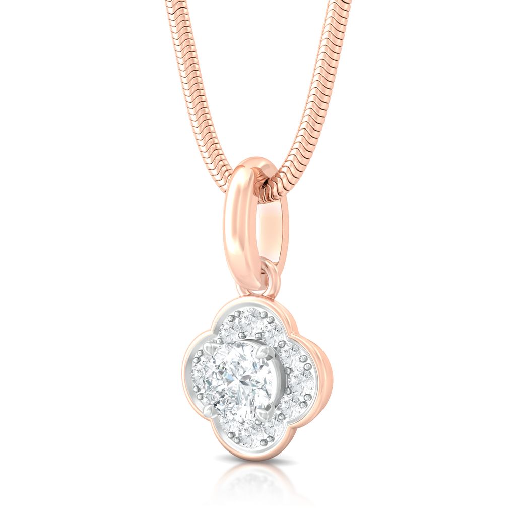 Eternity Blossoms Diamond Pendants