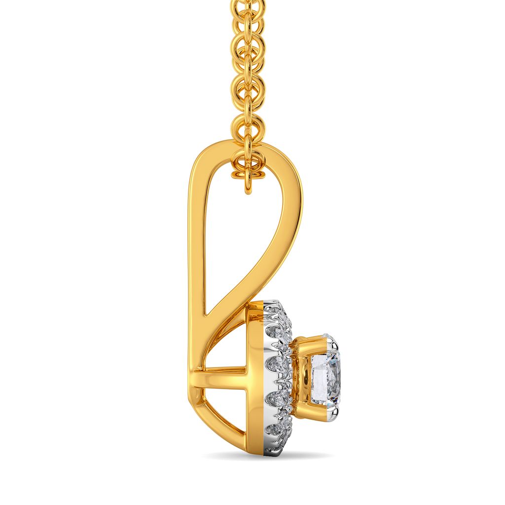 Poised Spheres Diamond Pendants