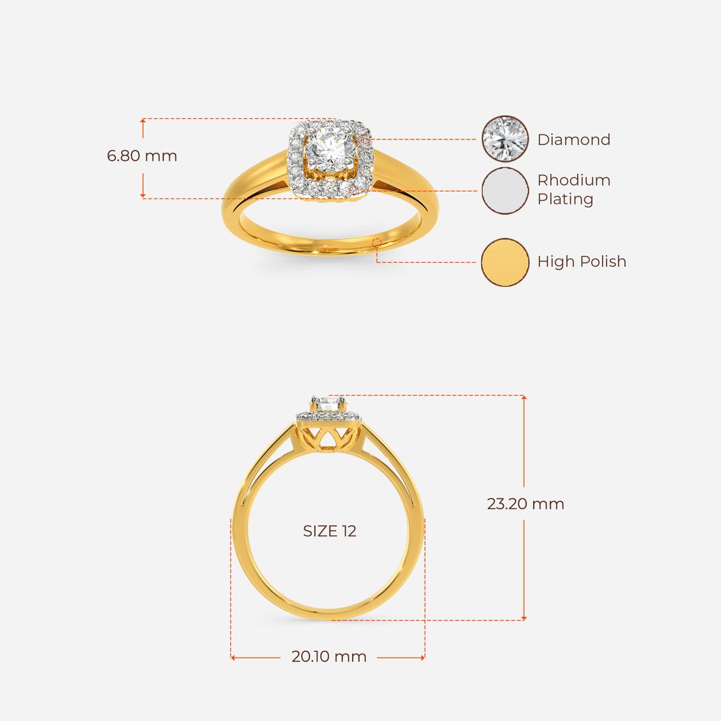 Boxy Bort Diamond Rings image
