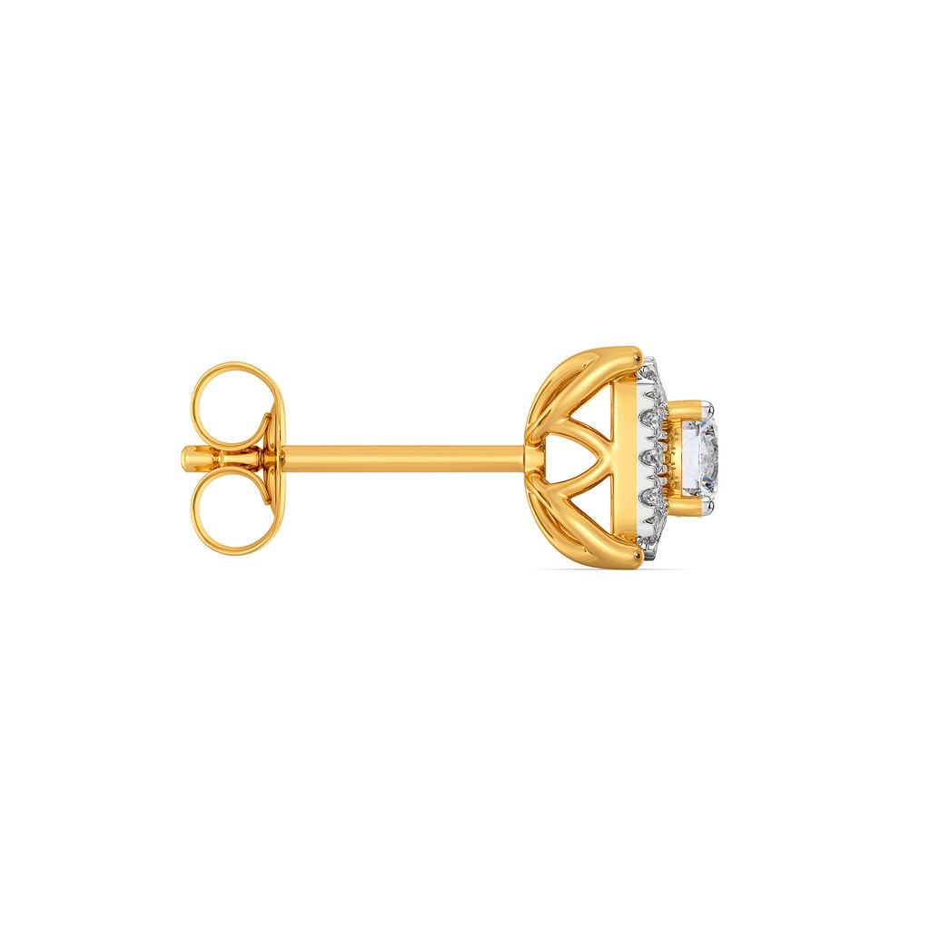 Four Squared Diamond Earrings