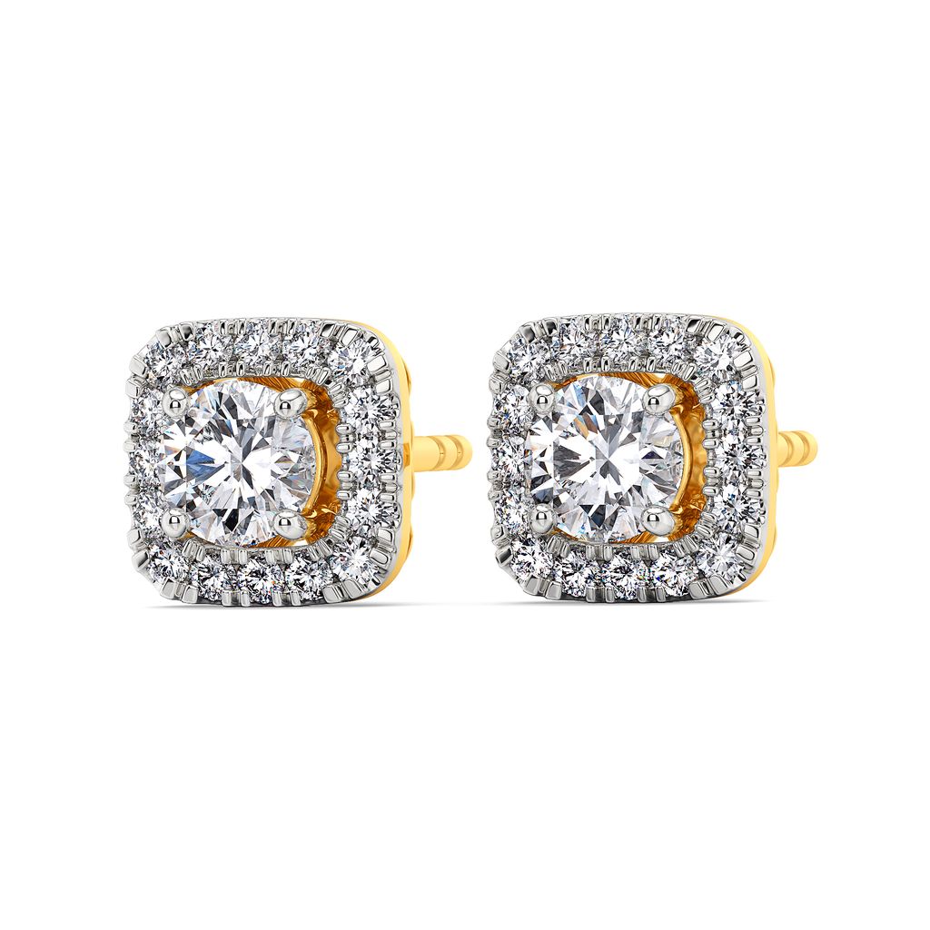 Square N Shine Diamond Earrings