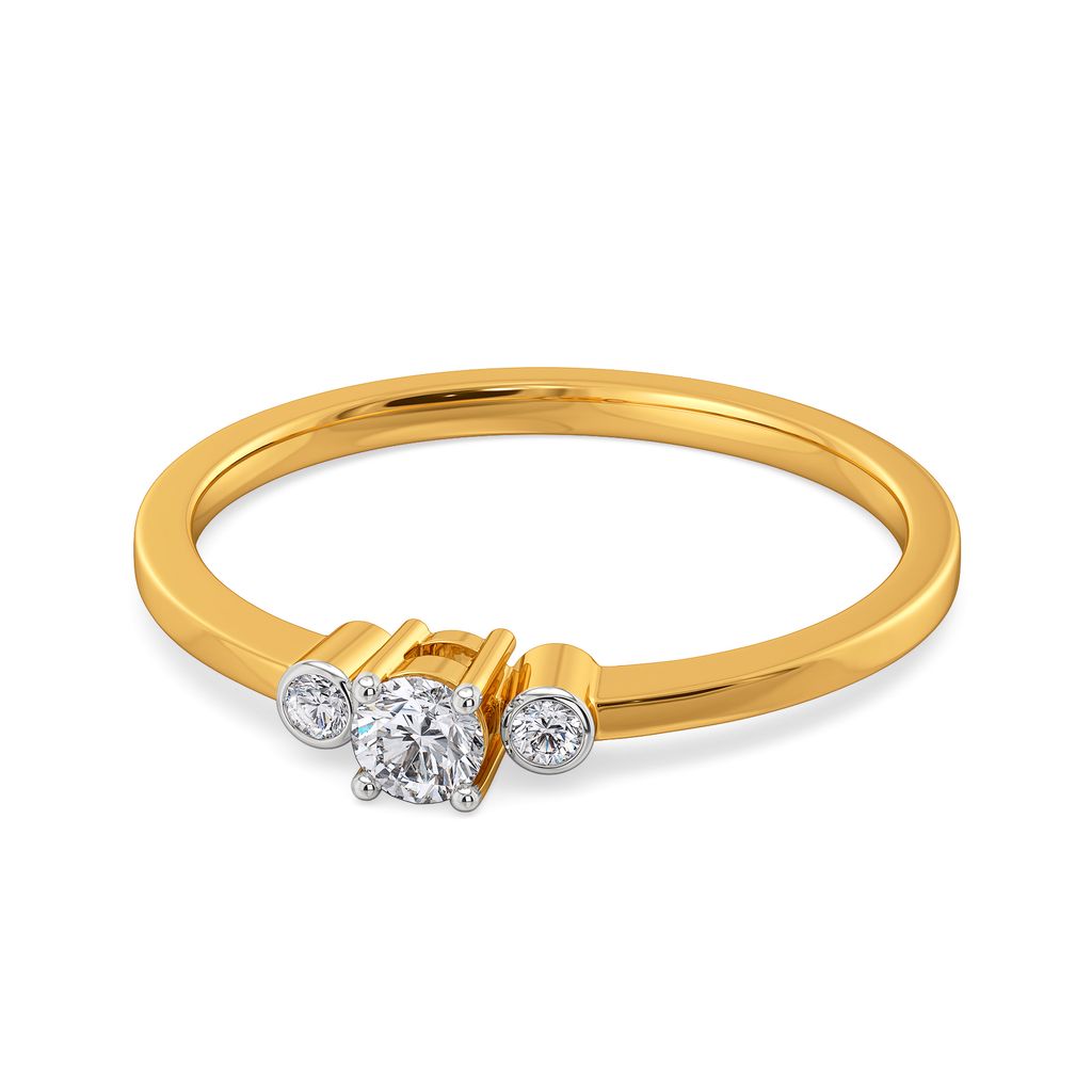 Solitaire Sun Diamond Rings alternate view 2
