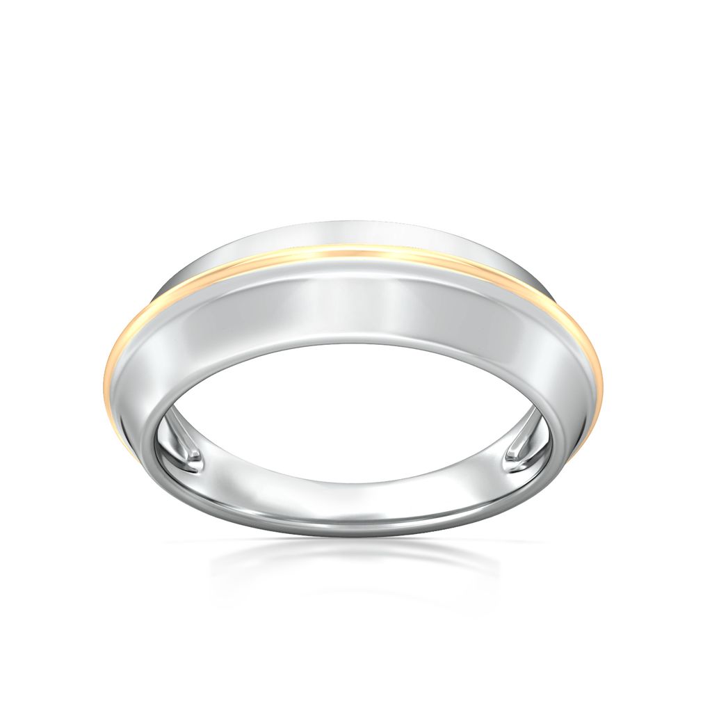 Knife edge Gold Rings alternate view 3