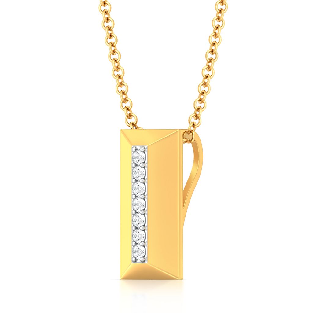 Raising the bar Diamond Pendants