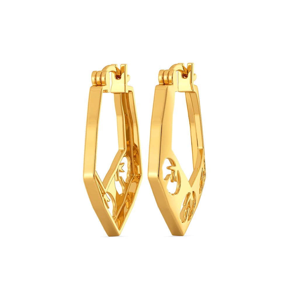 Scarf Summer Gold Earrings