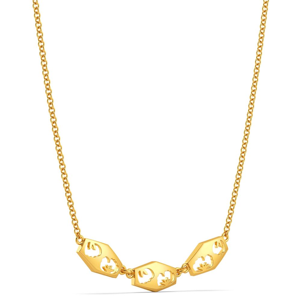 Scarf Knots Gold Necklaces