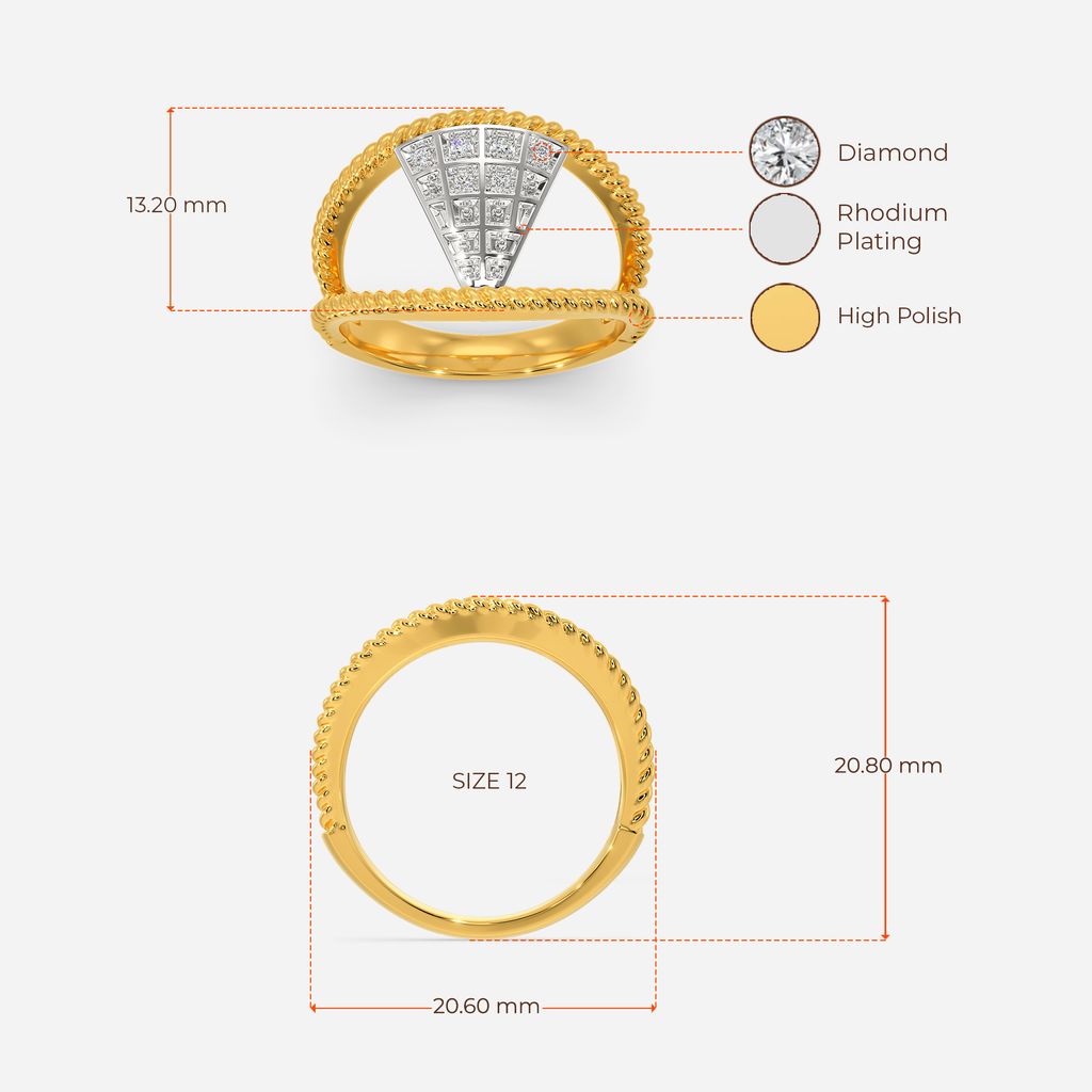 Retro Escape Diamond Rings image