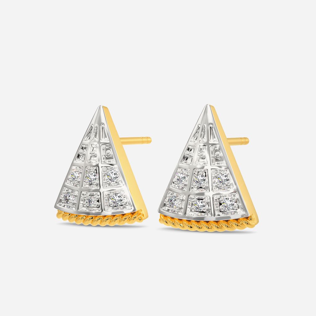 Retro Escape Diamond Earrings