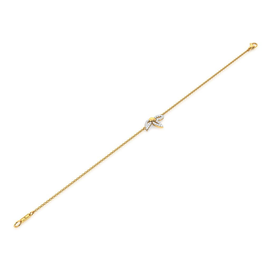 Trio-Petal Settle Diamond Bracelets